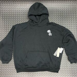 Black Hoodie with Palm Tree Logo